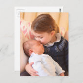 Princess Charlotte en Prince Louis Briefkaart (Voorkant / Achterkant)