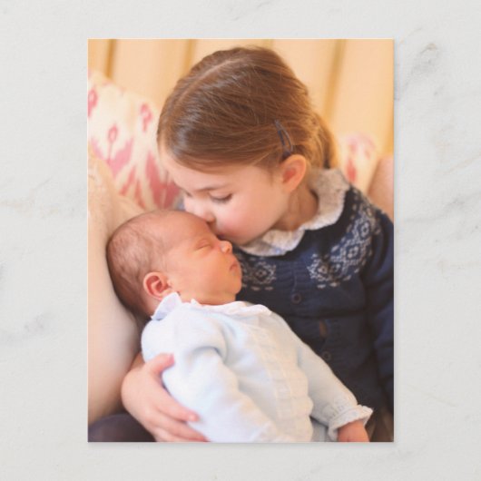 Princess Charlotte en Prince Louis Briefkaart (Voorkant)