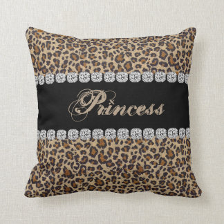 Princess Cheetah Bling Look Kussen Cadeau