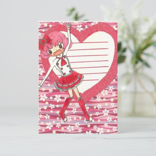 PRINCESS CHERRY INVITATION! KAART (Staand voorkant)