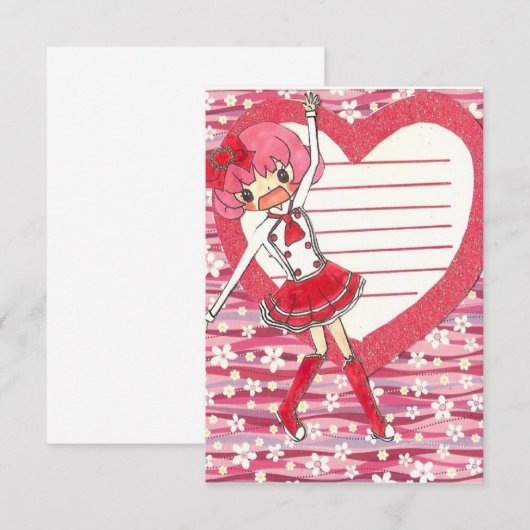 PRINCESS CHERRY INVITATION! KAART (Voorkant / Achterkant)