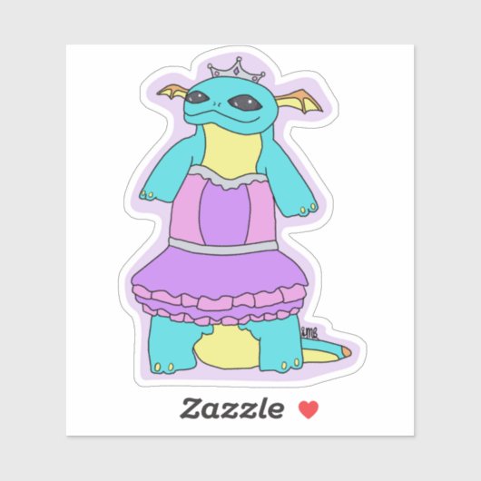 Princess Chumby Dragon Sticker (Vel)