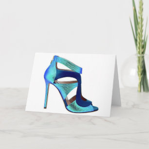 Princess Cinderella Blue Shoes Quote Kaart