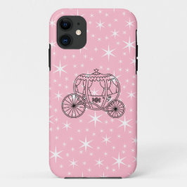 Princess Coach Design in zwart-roze. Case-Mate iPhone Case
