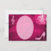 Princess Coach & Horses & Disco Ball Dank u Bedankkaart (Achterkant)