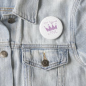 Princess Crown 5th Birthday Ronde Button 5,7 Cm (In situ)