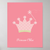 Princess Crown - Aangepaste Kinder wandkunst Poster (Voorkant)