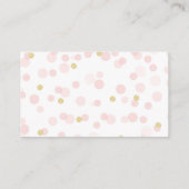 Princess Crown Baby shower Luier Raffle ticket Informatiekaartje (Achterkant)