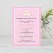 Princess Crown Baby shower Uitnodiging (Staand voorkant)