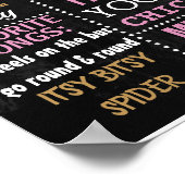 Princess Crown Birthday party-bord Poster (Hoek)