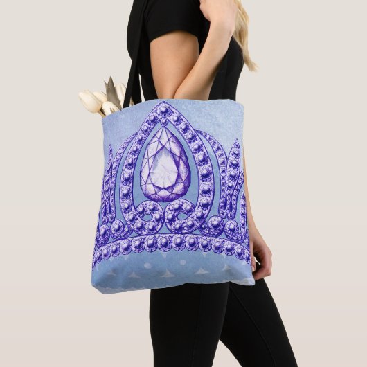 Princess  Crown Blue Tote Bag (Dichtbij)