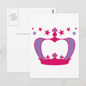 Princess Crown Briefkaart (Voorkant / Achterkant)