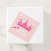 Princess crown children verjaardagsfeestje bedankt bedankjes labels (In situ)