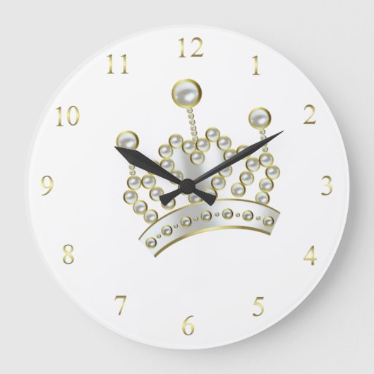 Princess Crown Clock Grote Klok (Voorkant)