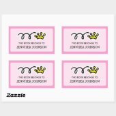 Princess crown Dit boek hoort bij sticker label (Vel)