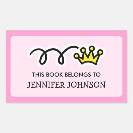 Princess crown Dit boek hoort bij sticker label (Voorkant)