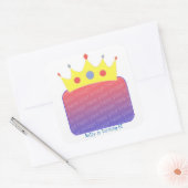 Princess Crown Foto toevoegen Verjaardag Stickers (Envelop)