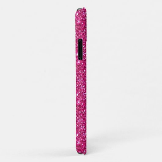 Princess crown & gems on roze glitter Case-Mate iPhone case (Achterkant/rechts)