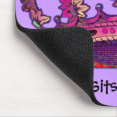 Princess Crown Gepersonaliseerd naam Mousepad Muismat (Hoek)