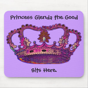 Princess Crown Gepersonaliseerd naam Mousepad Muismat