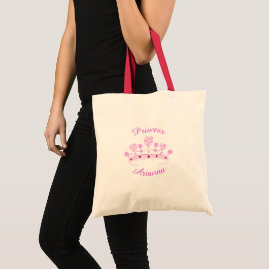 Princess Crown - Gepersonaliseerd Tote Bag (Voorkant (product))