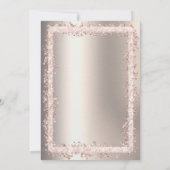 Princess Crown Glitter Lijst Ivoor Verjaardag Kaart (Achterkant)