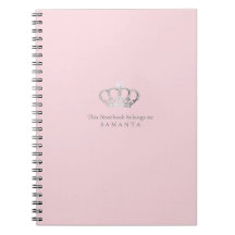 Princess crown ı roze notitieboek