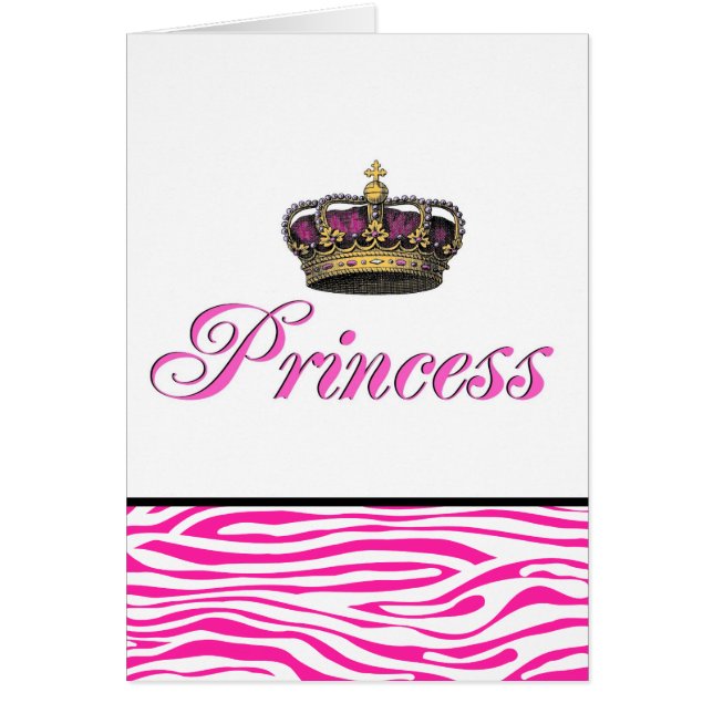 Princess crown in hot-roze (Voorkant)