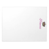Princess crown in hot-roze notitieblok (Voorkant)