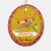 Princess Crown Keramisch Ornament (Links)