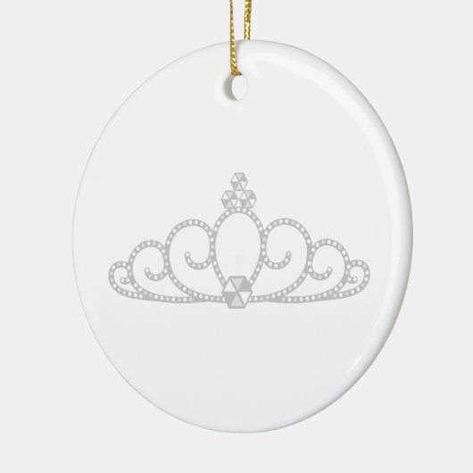 Princess Crown Keramisch Ornament (Links)