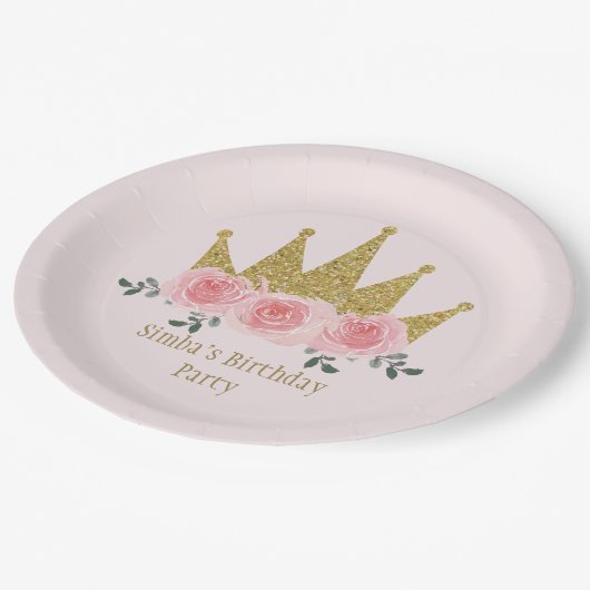 Princess Crown Paper Bord (Gekanteld)