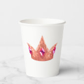Princess Crown Paper cup Papieren Bekers (Achterkant)