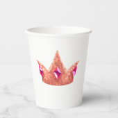 Princess Crown Paper cup Papieren Bekers (Voorkant)