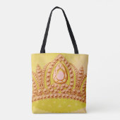 Princess  Crown Peridot & Roos Tote Bag (Achterkant)