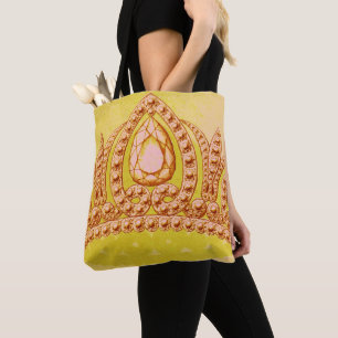 Princess  Crown Peridot & Roos Tote Bag