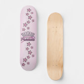 Princess Crown Persoonlijk Skateboard (Voorkant)