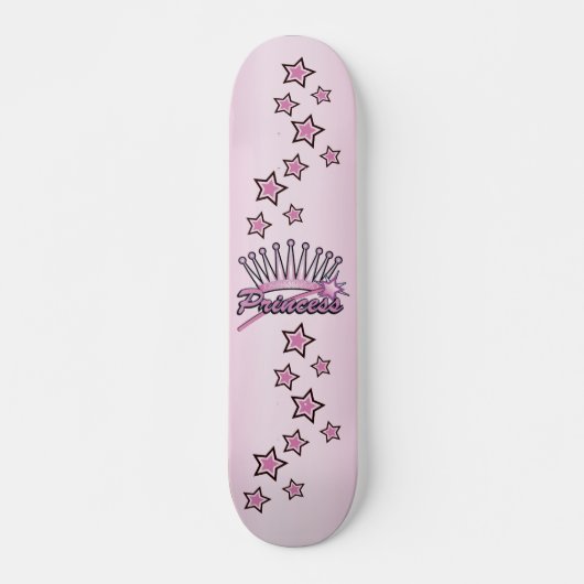 Princess Crown Persoonlijk Skateboard (Voorkant)