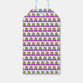 Princess Crown Rainbow Emoji Poop Cadeaulabel (Achterkant)