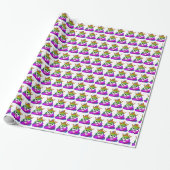 Princess Crown Rainbow Emoji Poop Cadeaupapier (Uitgerold)