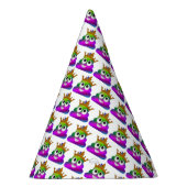 Princess Crown Rainbow Emoji Poop Feesthoedjes (Rechts)