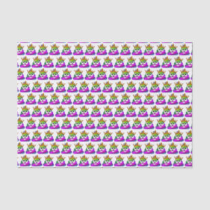 Princess Crown Rainbow Emoji Poop Tissuepapier