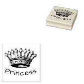 Princess Crown Rubberstempel (Gestempeld)