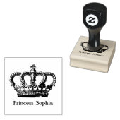 Princess Crown Stamper - jouw namen toevoegen Rubberstempel (Gestempeld)