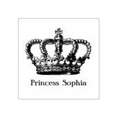 Princess Crown Stamper - jouw namen toevoegen Rubberstempel (Afrduk)