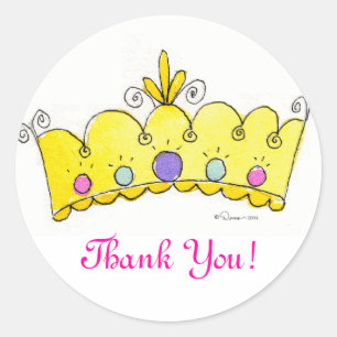 Princess Crown Stickers - Dank u