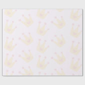 Princess Crown Texture Wrapping Paper Cadeaupapier (Vlak)