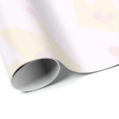 Princess Crown Texture Wrapping Paper Cadeaupapier (Rol Hoek)
