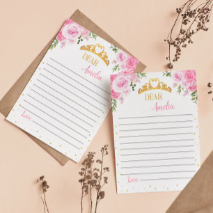 Princess Crown Time Capsule Notitie Bericht Kaart