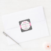Princess Crown Verjaardagsfeestje gunst stickers (Envelop)
